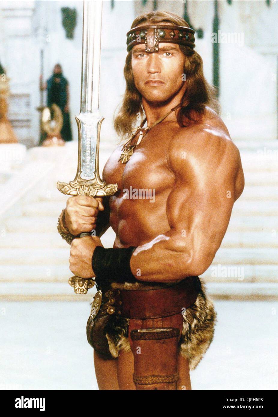 ARNOLD SCHWARZENEGGER, Conan il distruttore, 1984 Foto Stock