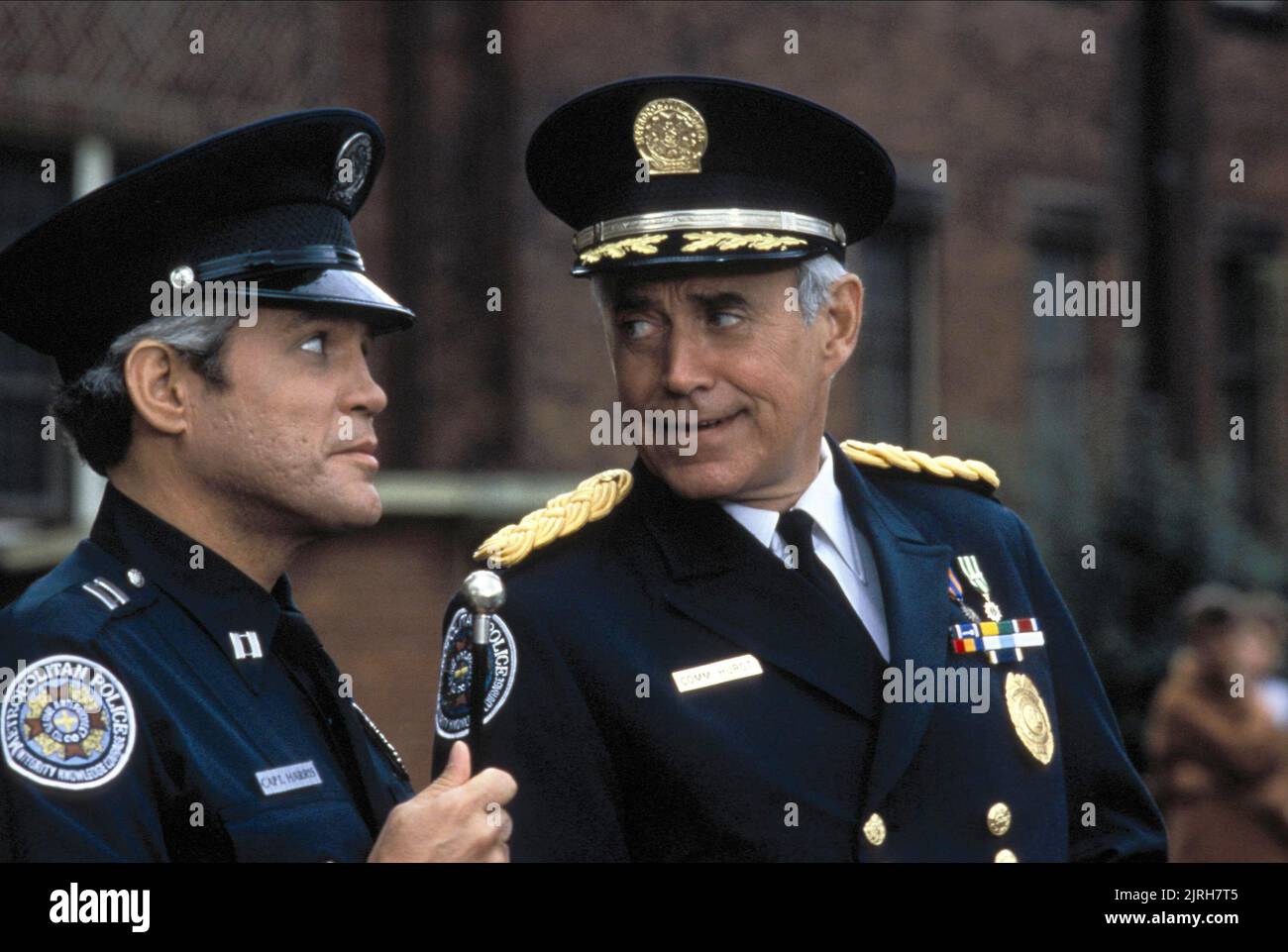 G.W. BAILEY, George R. ROBERTSON, Accademia di polizia 4: i cittadini di pattuglia, 1987 Foto Stock