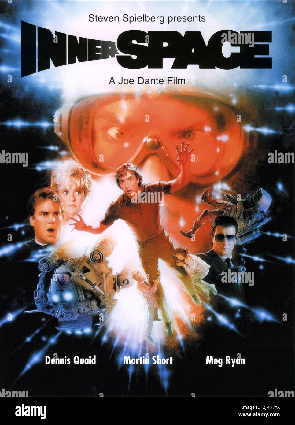 DENNIS QUAID, Meg Ryan, Martin Short POSTER, INNERSPACE, 1987 Foto Stock
