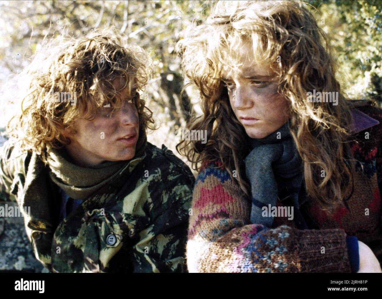 JENNIFER GREY, LEA THOMPSON, ALBA ROSSA, 1984 Foto Stock