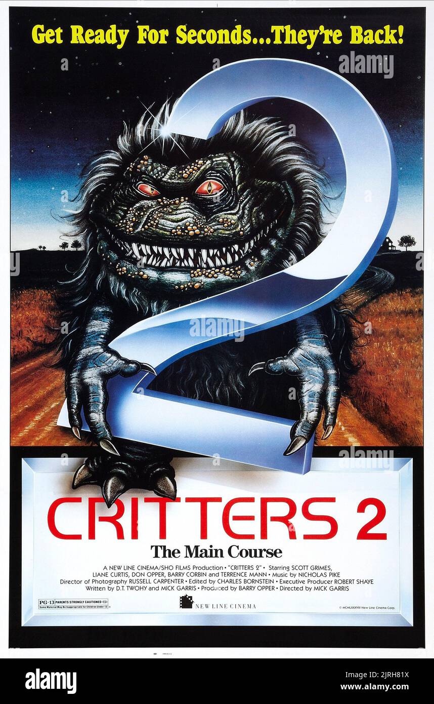 POSTER DEI CRITTERS, CRITTERS 2, 1988 Foto Stock