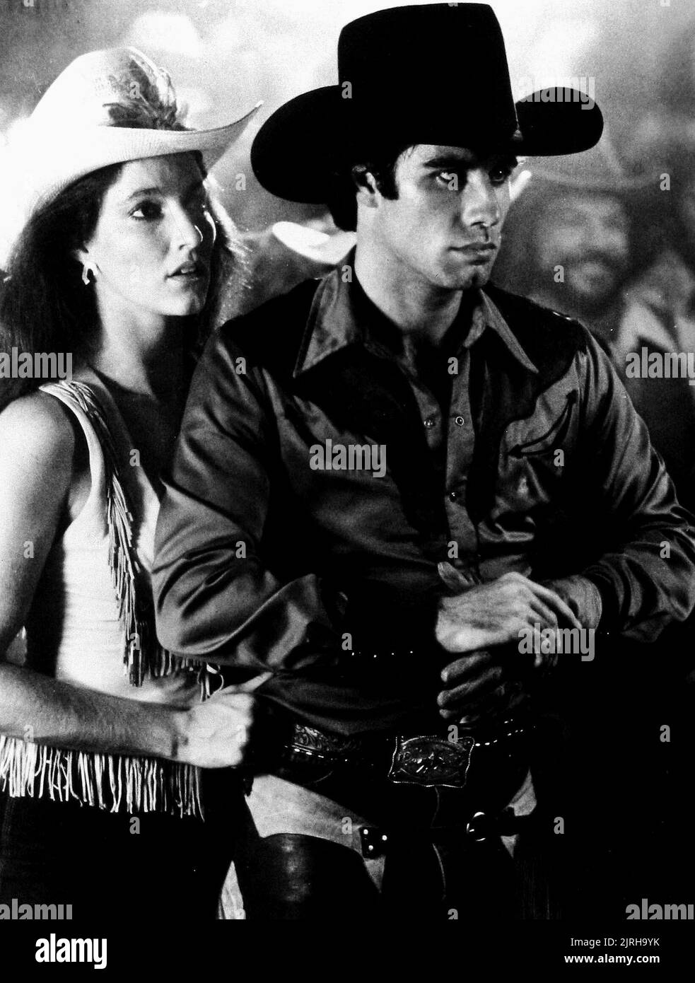 JOHN TRAVOLTA, MADOLYN SMITH, URBAN COWBOY, 1980 Foto Stock