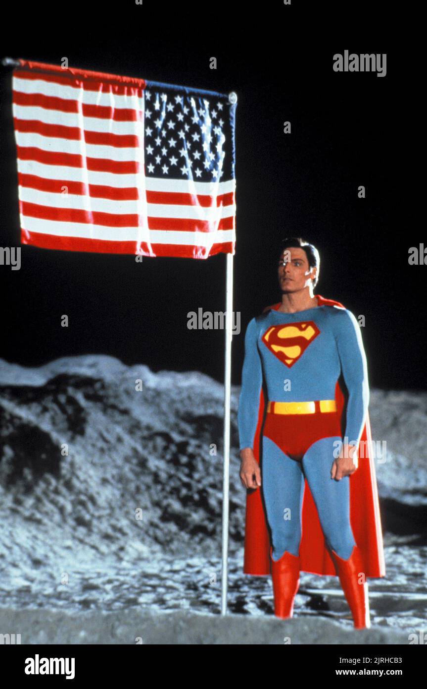 CHRISTOPHER REEVE, SUPERMAN IV: LA RICERCA DELLA PACE, 1987 Foto Stock