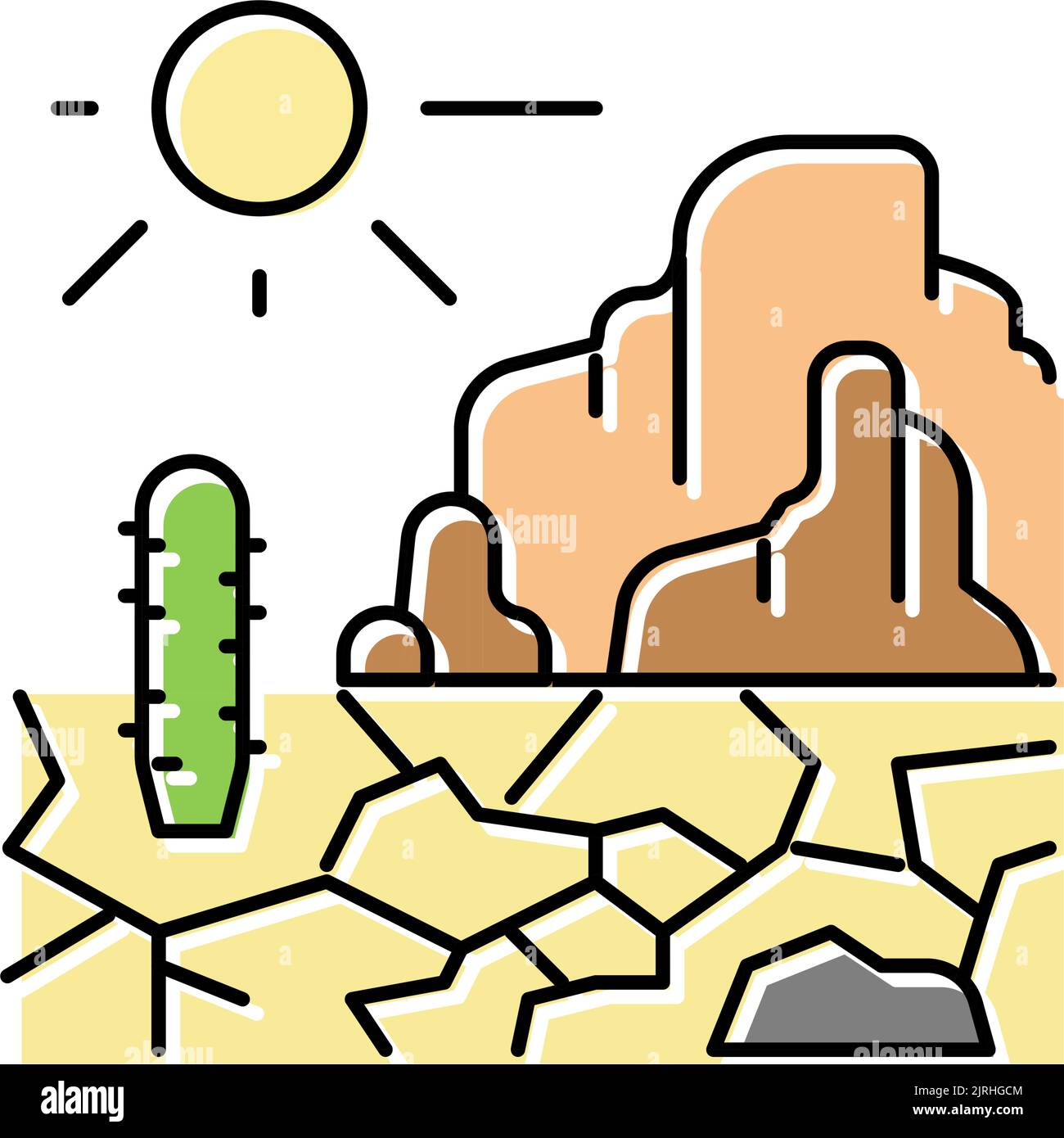 immagine vettoriale dell'icona a forma di west selvatico Illustrazione Vettoriale