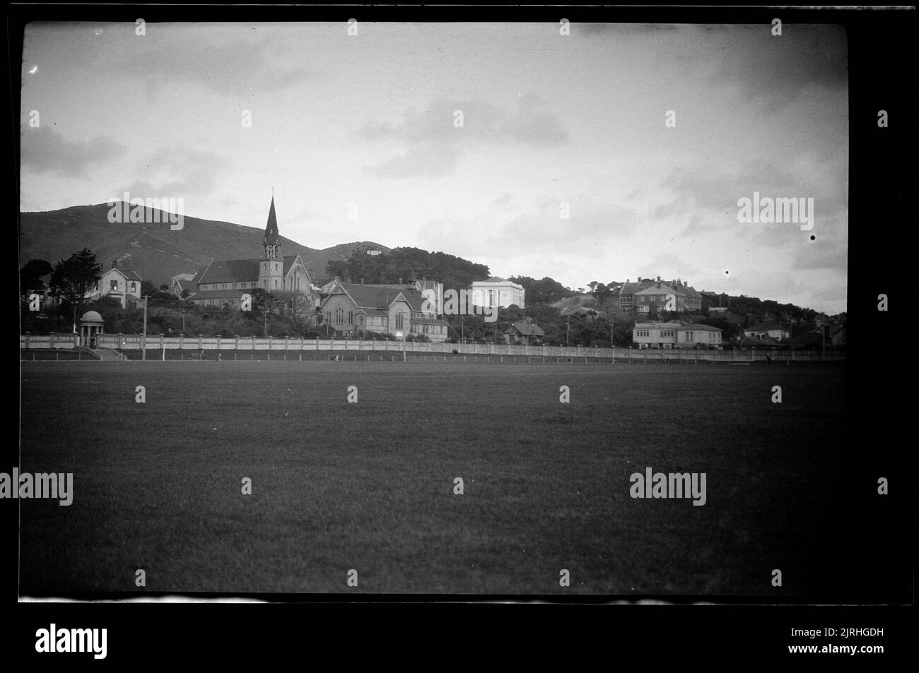 Riserva di bacino, Wellington, 1920s a 1930s, Wellington, da Roland Searle. Foto Stock
