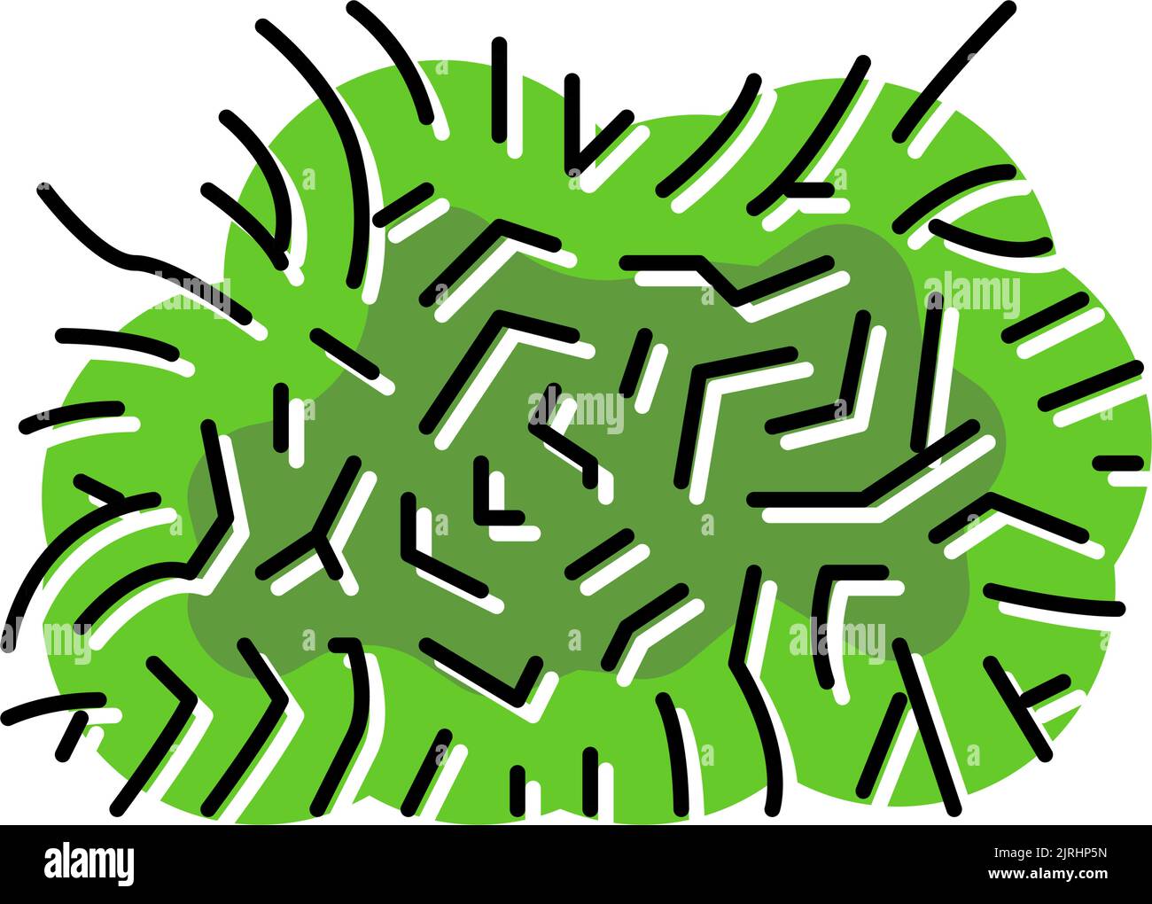illustrazione del vettore delle icone a colori java moss Illustrazione Vettoriale