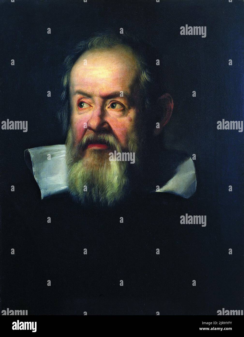 Ritratto di Galileo Galilei (1564-1642) 1636 (olio su tela). Sustermans, Justus. Galleria degli Uffizi, Firenze, Toscana, Italia Foto Stock