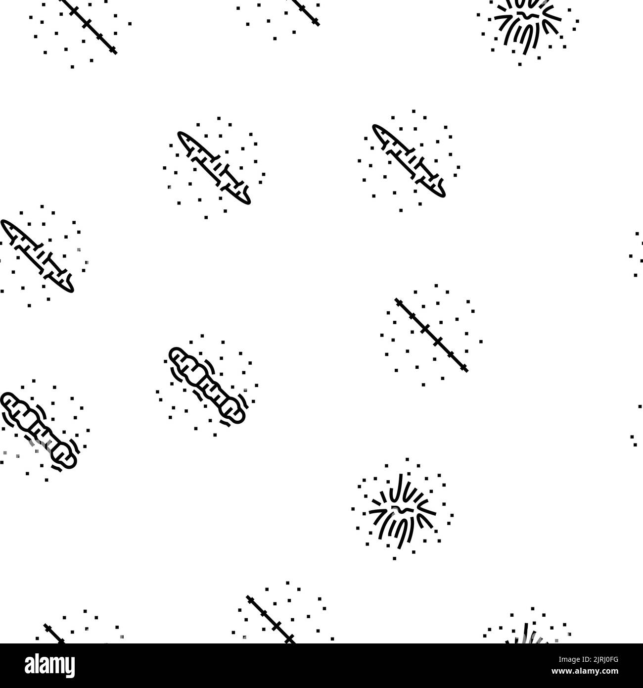 Cicatrice dopo trauma o pattern senza giunture vettoriale di chirurgia Illustrazione Vettoriale