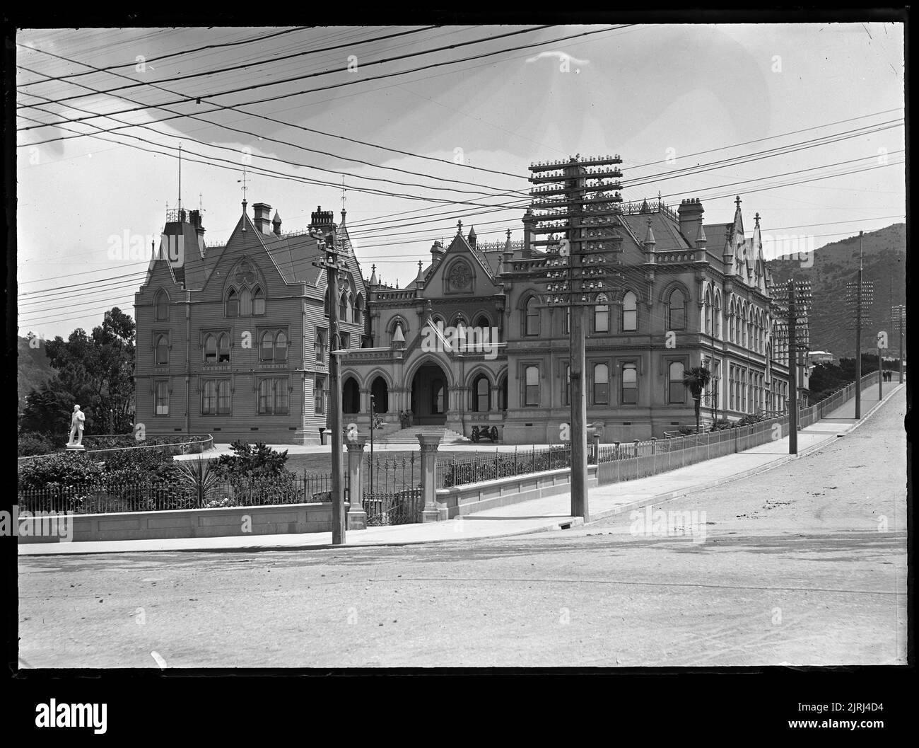 Edifici del Parlamento di Wellington, circa 1907, di Fred Brockett. Foto Stock
