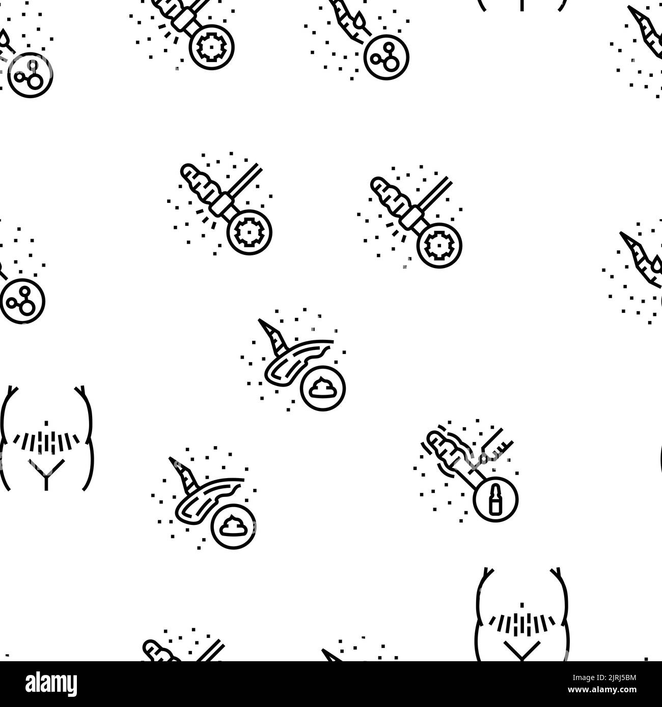 Cicatrice dopo trauma o pattern senza giunture vettoriale di chirurgia Illustrazione Vettoriale