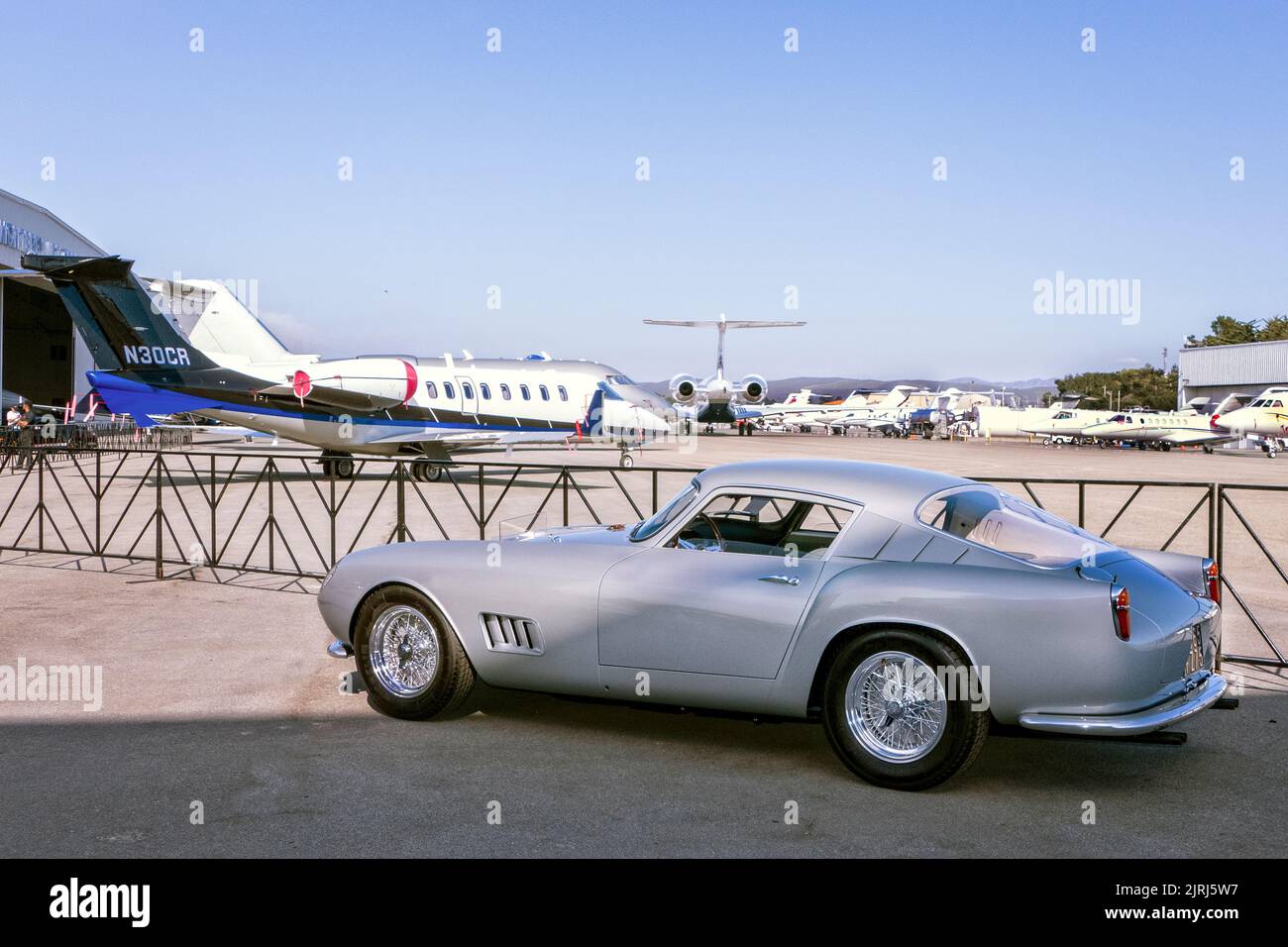 Ampia asta di freccia a Monterey California Car Week classico collezionisti aste auto. Foto Stock