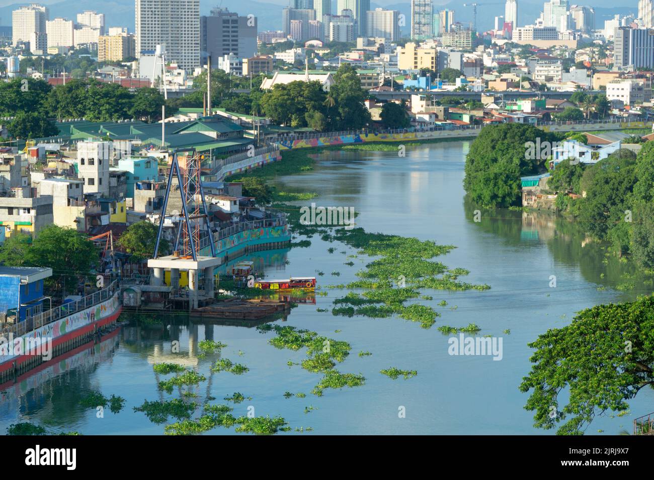 Attraversamento del fiume Manila, sta. Ana, Manila Foto Stock