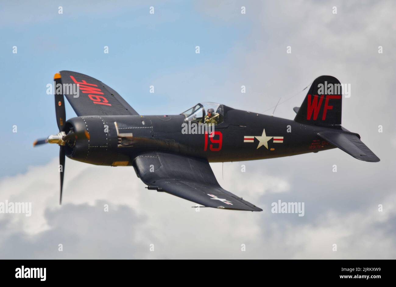 Vought Corsair seconda guerra mondiale aerei da caccia americani Foto Stock