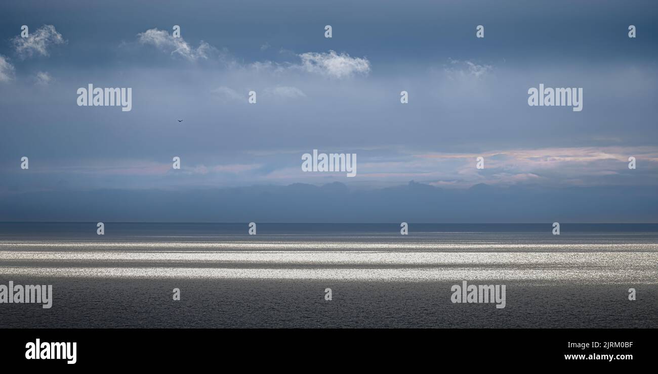 Ault Onival, le phare, la plage, Foto Stock