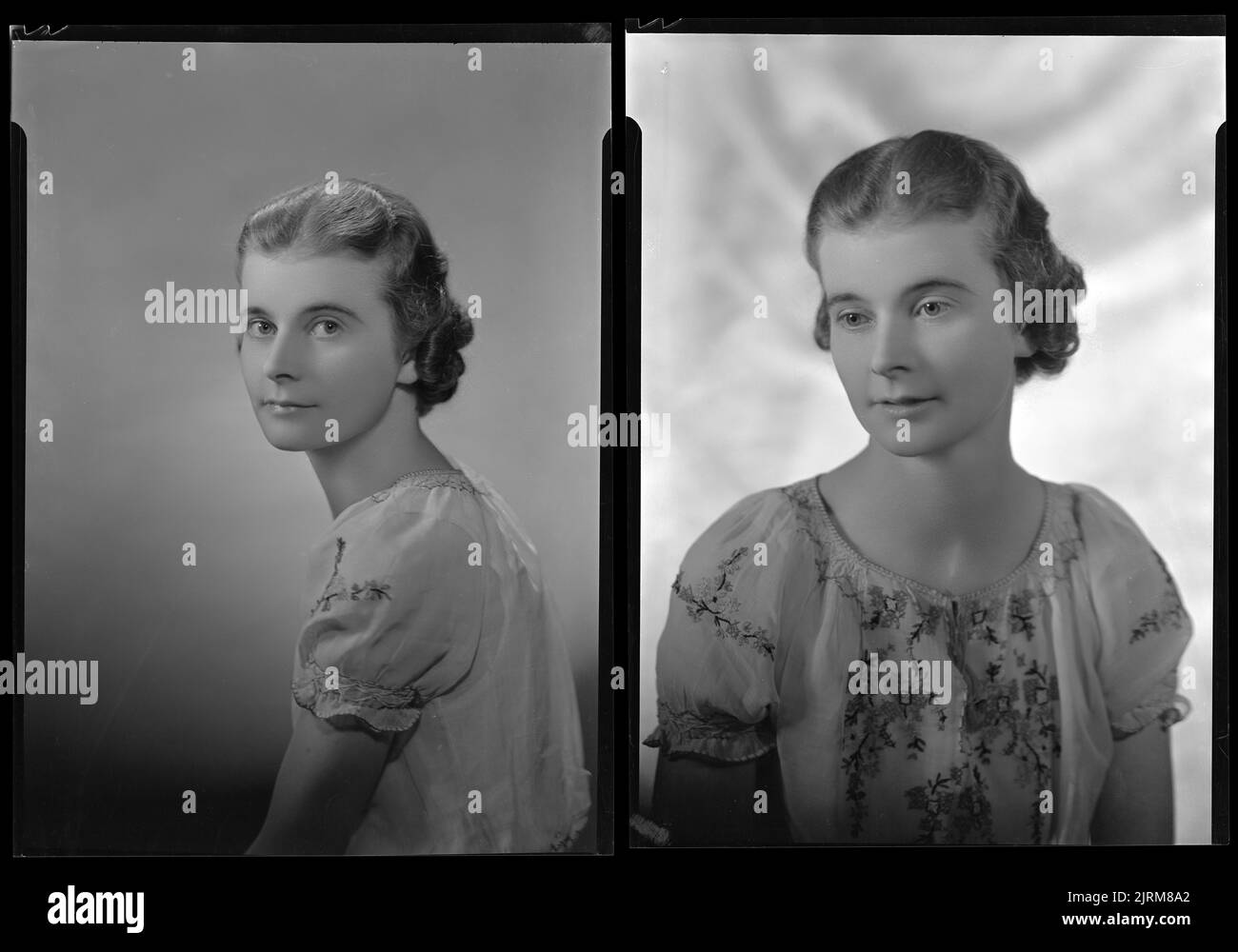 Miss J Smart, 1936-1937, Wellington, di Spencer Digby Studios. Spencer Digby / Ronald D Woolf Collection. Regalo di Ronald Woolf, 1975. Foto Stock