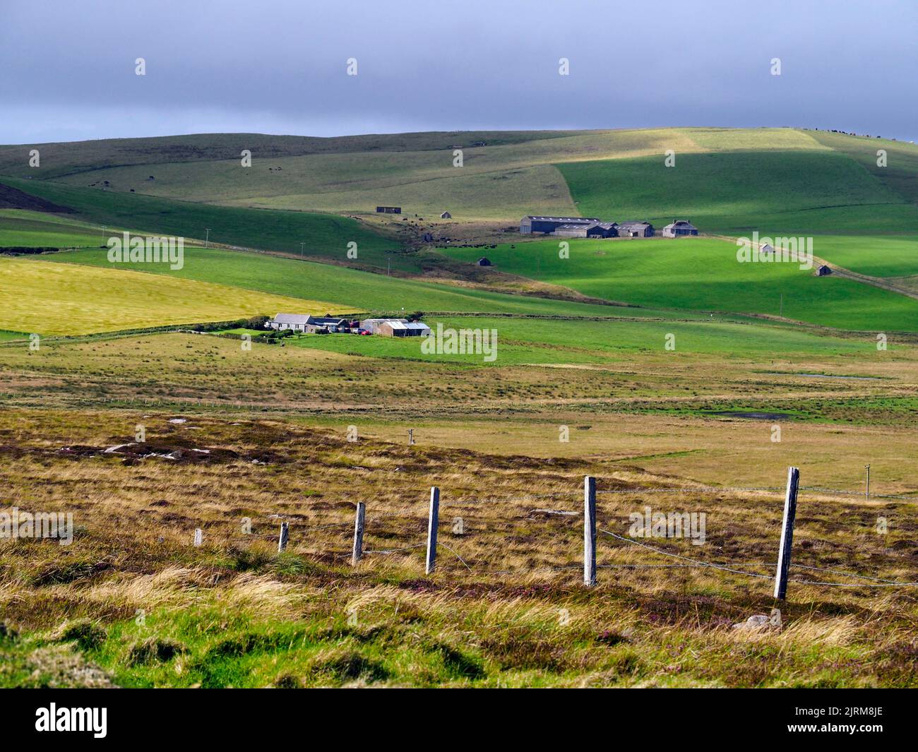 Vista da Brinkies Brae, Stromness Foto Stock
