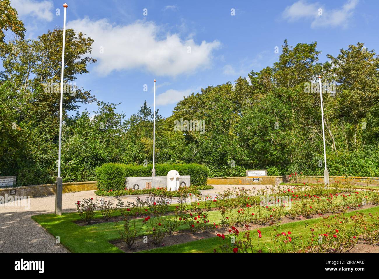 Texel, Paesi Bassi. Agosto 2022. Il cimitero di guerra dei georgiani sull'isola di Texel. Foto di alta qualità Foto Stock