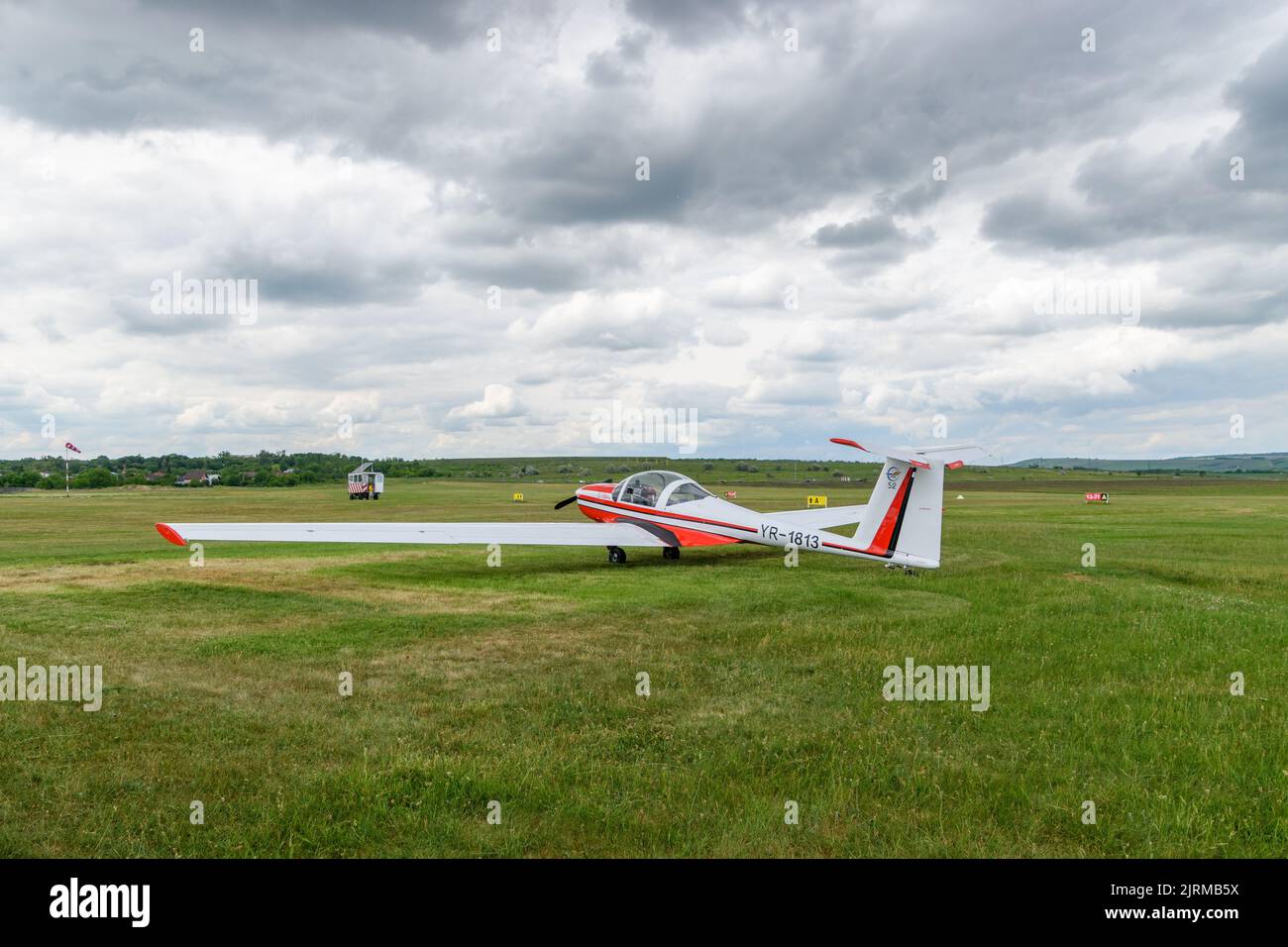 L'aereo mostra al festival aeronautico Hangariada Foto Stock