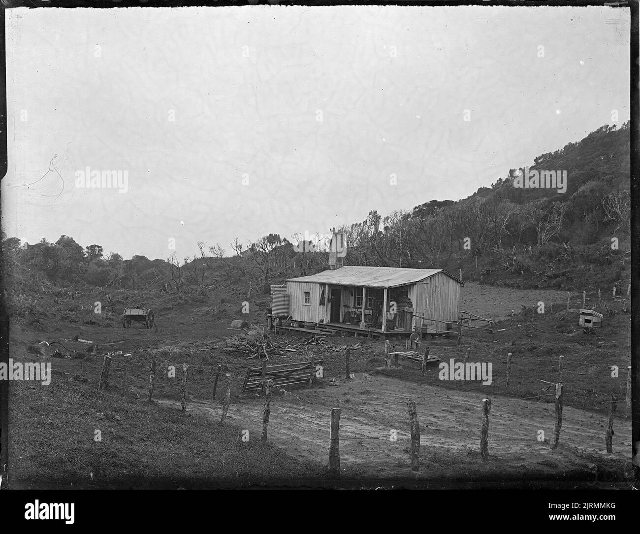 Homestead a Masons Bay, Stewart Island, di Herbert Guthrie-Smith. Foto Stock