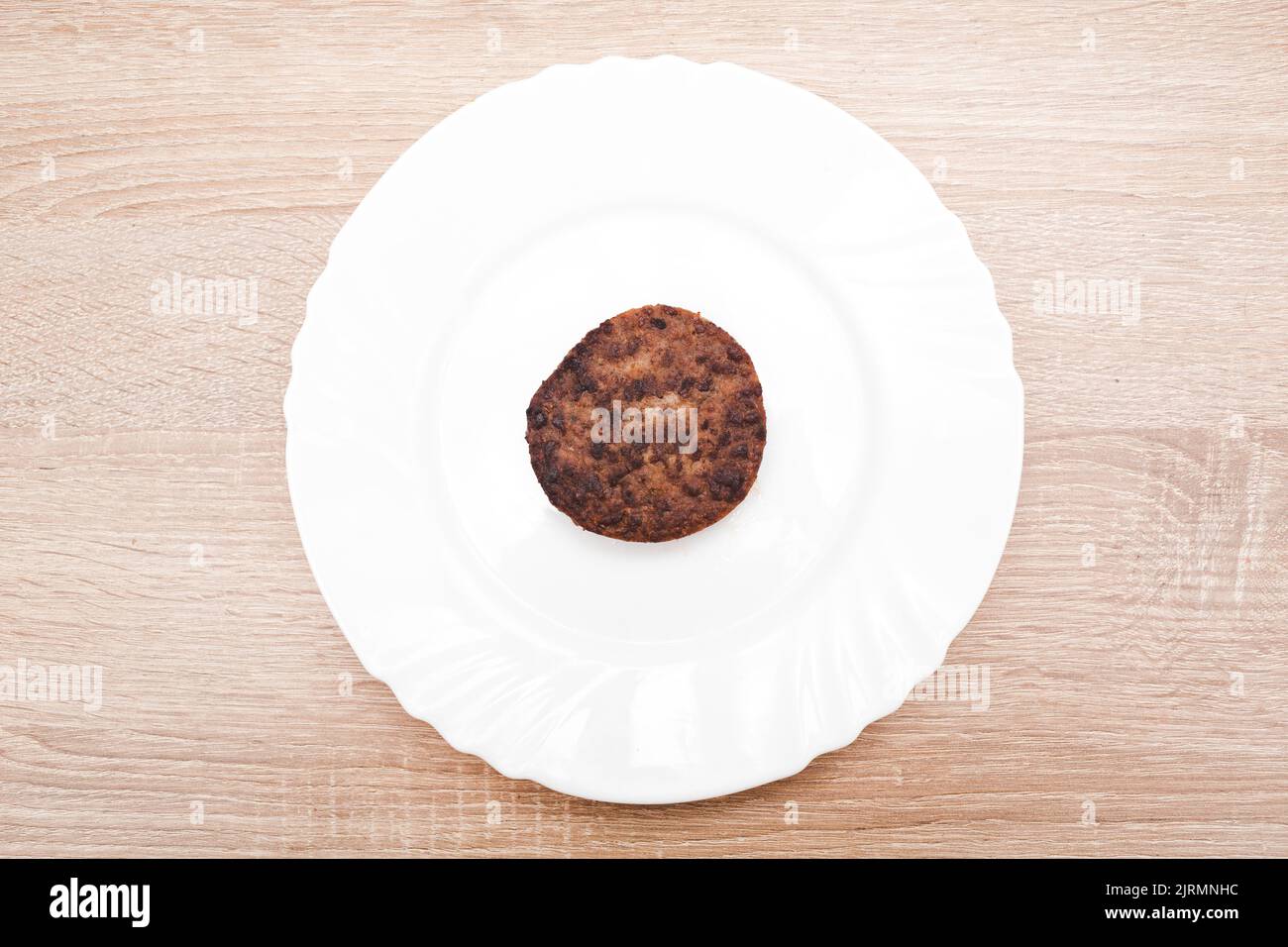 Pianta a base di carne di soia cutlet piatto sano. Foto Stock