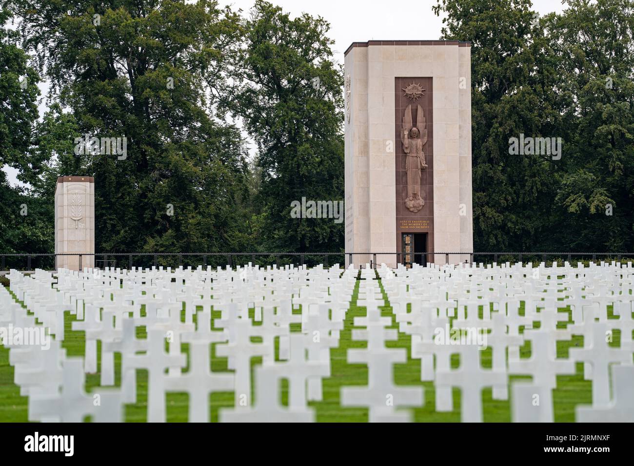 Lussemburgo Cimitero e memoriale americano Foto Stock