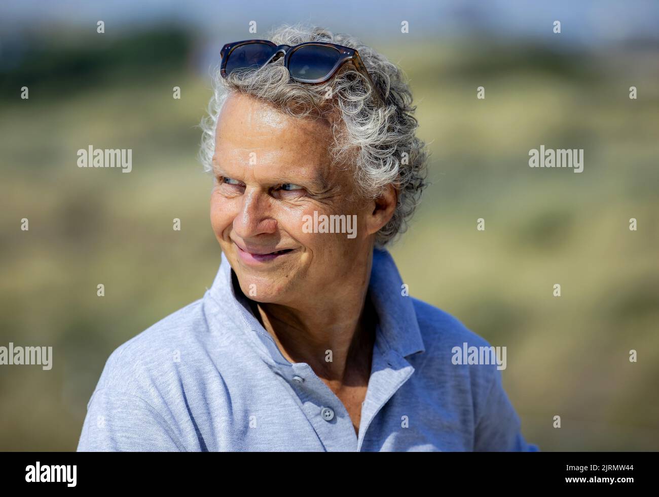 ZANDVOORT - Jan Lammers parla alla stampa sul circuito di Zandvoort. Su questo circuito si svolge la gara di Formula 1 del Gran Premio d'Olanda Zandvoort. ANP ROBIN VAN LONKHUIJSEN Foto Stock