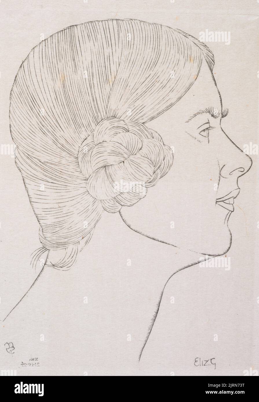 Elizabeth Gill, 1924, Inghilterra, di Eric Gill. Regalo di Rex Nan Kivell, 1953. Foto Stock