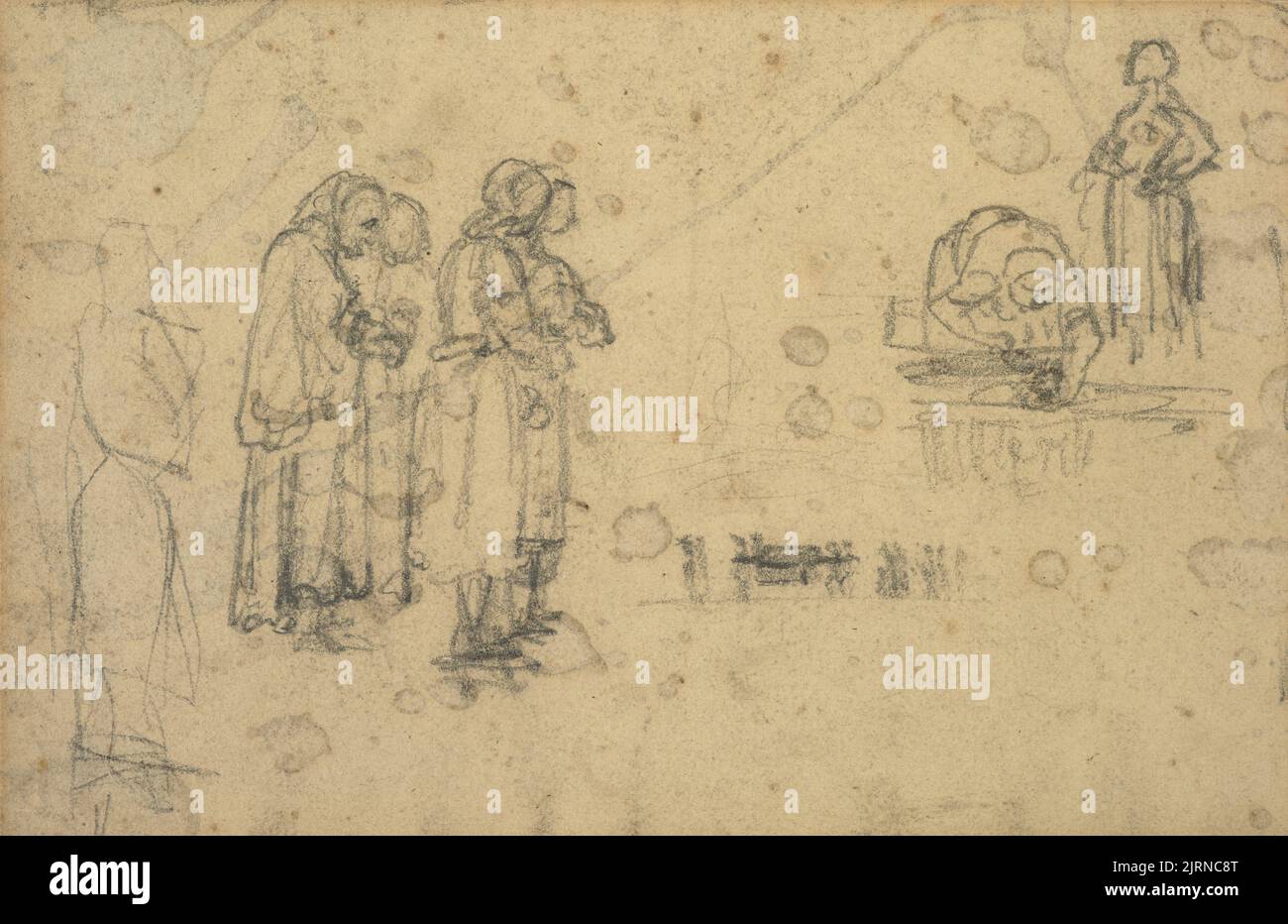 Gruppo di figure, di Petrus van der Velden. Dono dell'Accademia di Belle Arti della Nuova Zelanda, 1936. Foto Stock