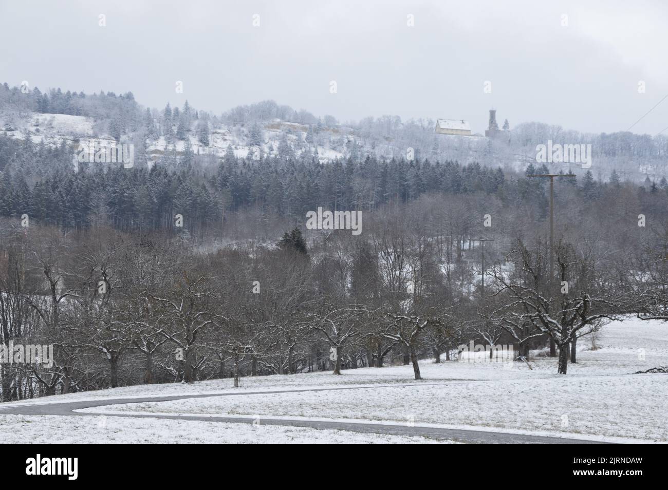 Spaichingen im Schnee Foto Stock