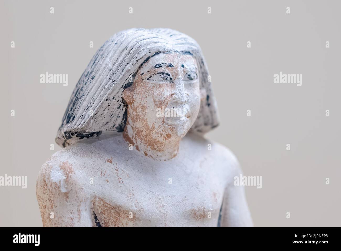 Statuetta tomba di Senankh il Vecchio, 5th dinastia circa 2400 AC. Elemento visto nel Royal Ontario Museum Foto Stock