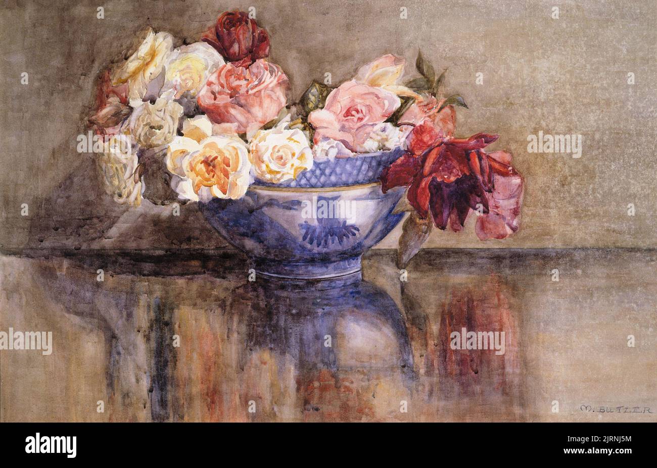 Ciotola di rose, circa 1940-1947, di Margaret Butler. Dono della signora Eileen M.Y. Hodgins e la sig.ra E. R. McKillop, 1966. Foto Stock