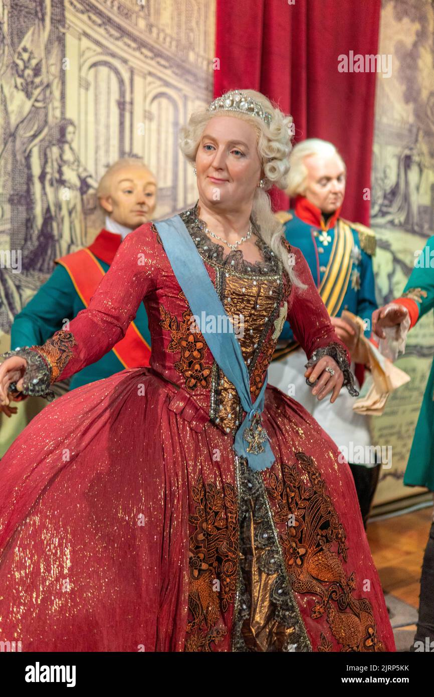 RUSSIA, PIETROBURGO - 19 AGOSTO 2022: Dinastia ekaterina russia re pietroburgo romanzi romanov st i, figura di concetto vecchio in prigione da saint troubetzkoy Foto Stock