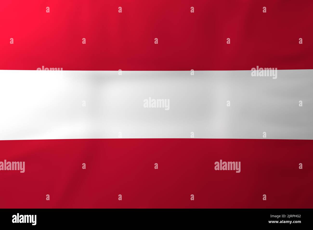 Bandiera dell'Austria, resa 3D. Foto Stock