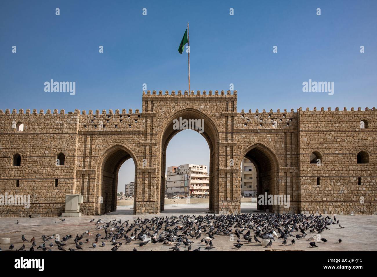 Porta di Makkah Jeddah Arabia Saudita Foto Stock