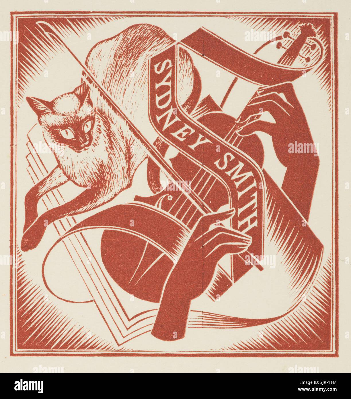 Bookplate: Sydney Smith., 1952, Wellington, di e Mervyn Taylor. Dono della signora e Henderson, 1987. Foto Stock