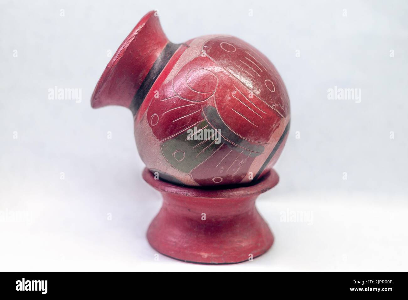 Chorotega piccolo vaso, artigianato indigeno Foto Stock