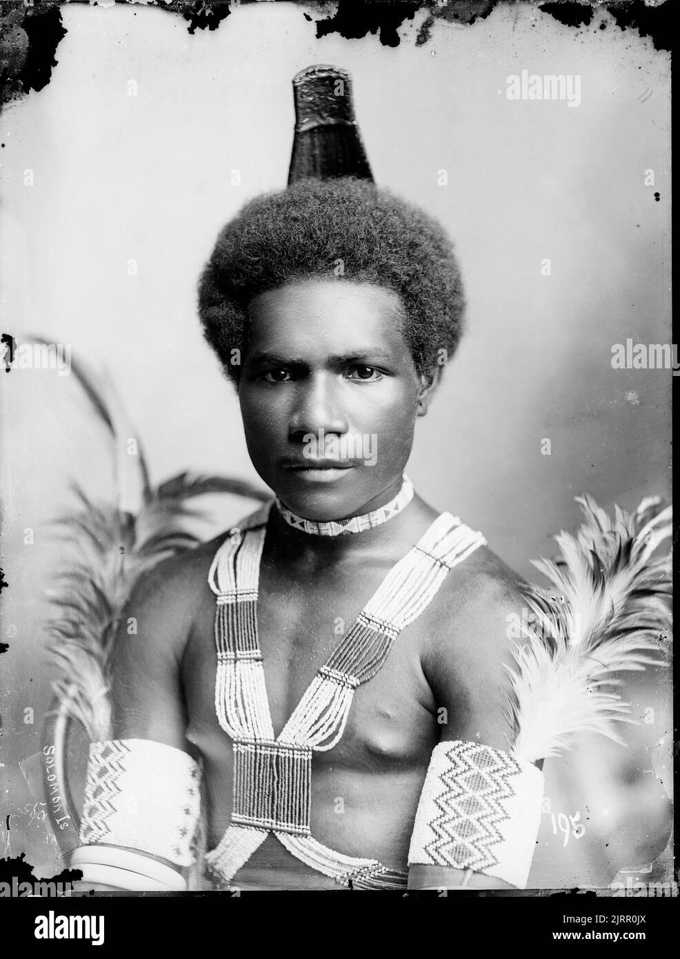 [Solomon Islander], 1890-1910, di Thomas Andrew. Foto Stock