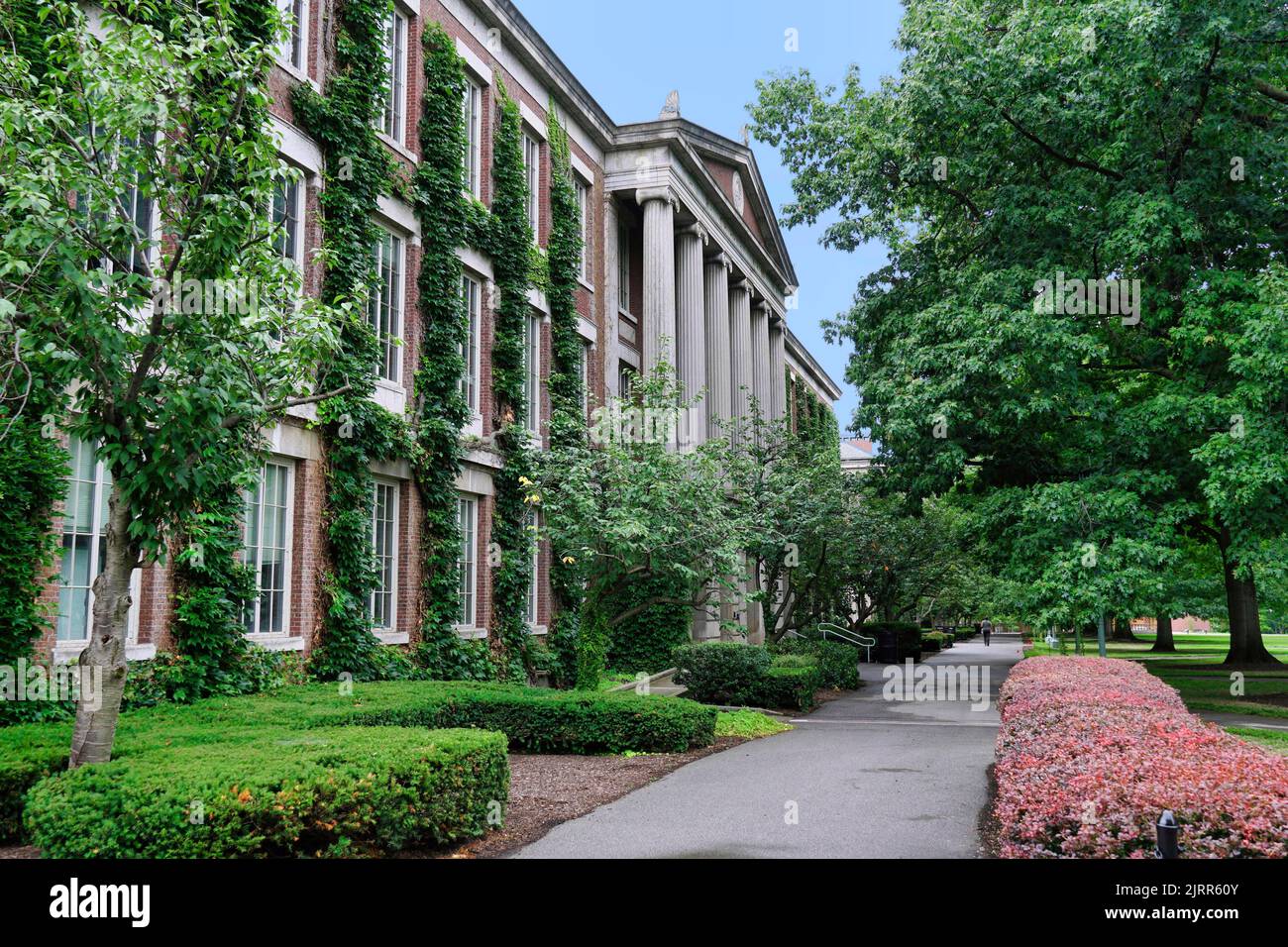 Rochester, New York state, USA - edificio in stile classico di Bausch e Lomb presso l'Università di Rochester Foto Stock