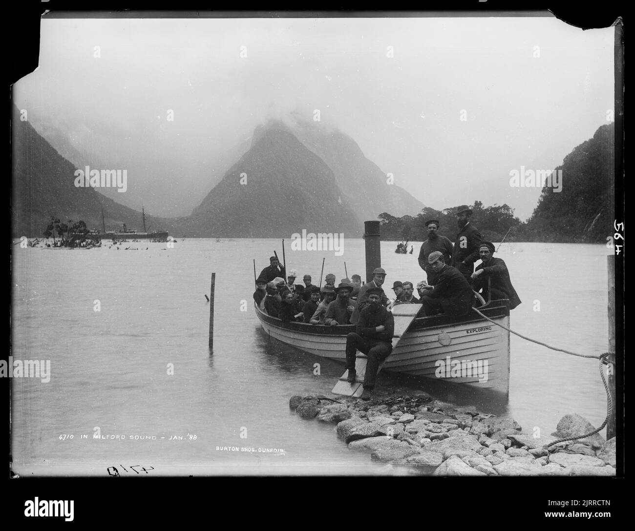 A Milford Sound, gennaio 88 Foto Stock