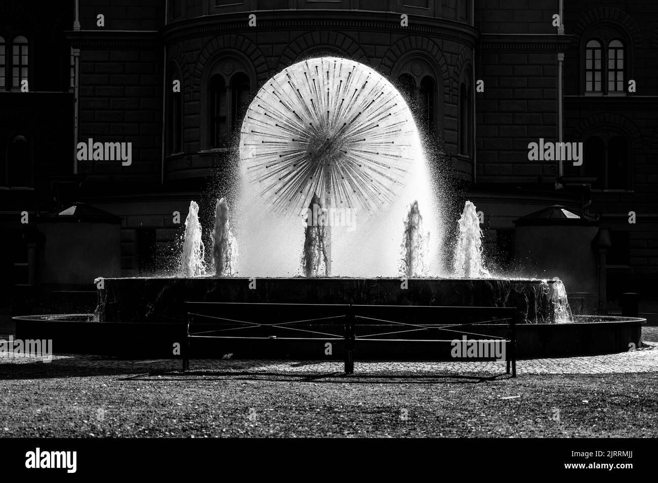 Fontana del dente di leone a Norra Latin a Stoccolma Foto Stock