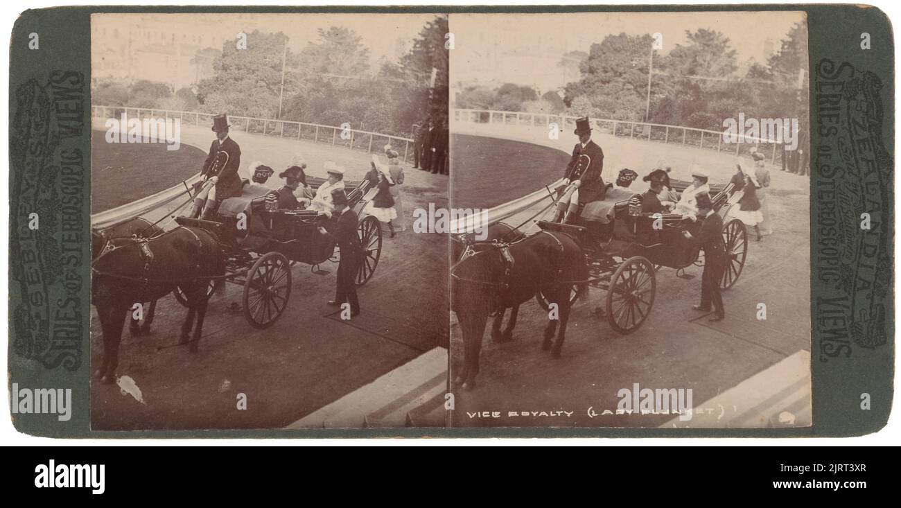 Vice Royalty (Lady Plunket), 1900-1920, Nuova Zelanda, di Sebley's Series of stereoscopic views. Foto Stock