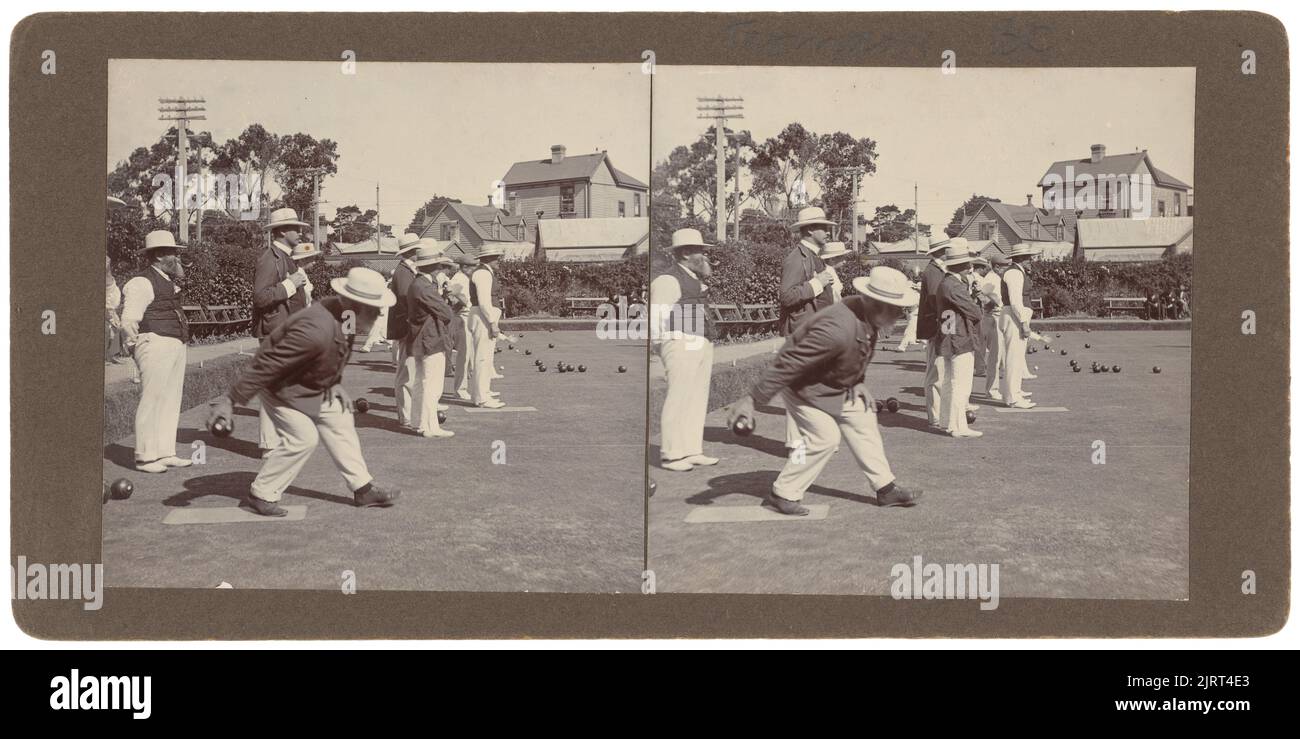 Thorndon Bowling Club, circa 1906, Thorndon, costruttore sconosciuto. Foto Stock