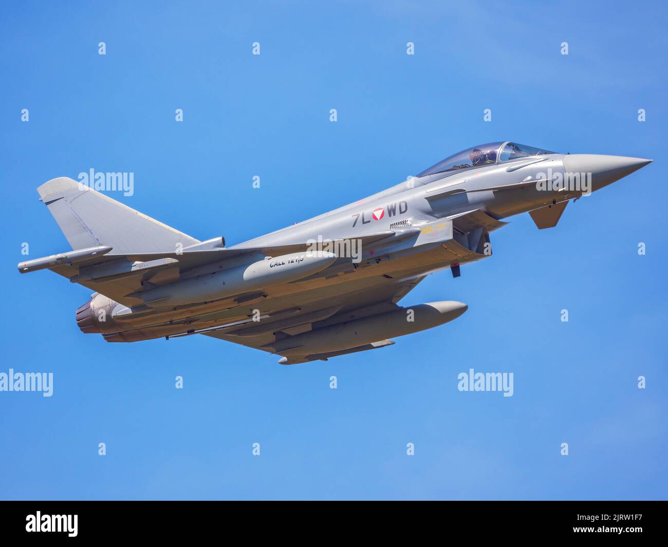 Eurofighter EF2000 Typhoon Aeronautica austriaca al Royal International Air Tattoo 2022 Foto Stock