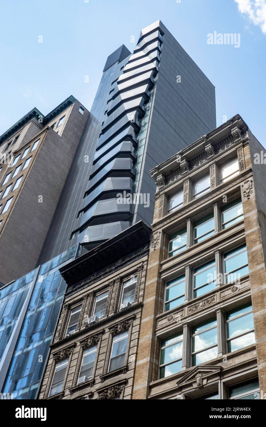 7 E. 30th Street è un edificio di lusso a Nomad, 2022, NYC, Stati Uniti Foto Stock
