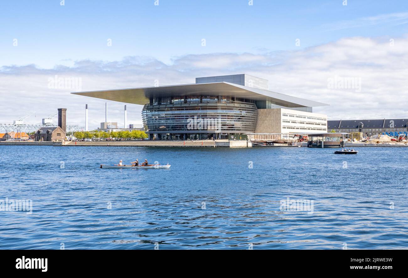 Il teatro lirico sul lungomare di Copenaghen progettato da Henning Larsen Foto Stock