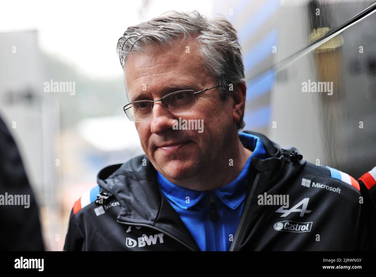 Pat Fry (GBR) Alpine F1 Team Chief Technical Officer. Gran Premio del Belgio, venerdì 26th agosto 2022. Spa-Francorchamps, Belgio. Foto Stock