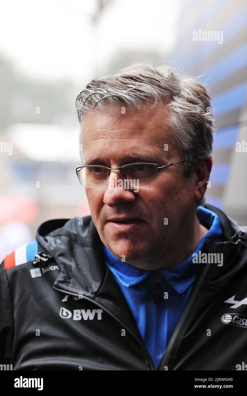 Pat Fry (GBR) Alpine F1 Team Chief Technical Officer. Gran Premio del Belgio, venerdì 26th agosto 2022. Spa-Francorchamps, Belgio. Foto Stock