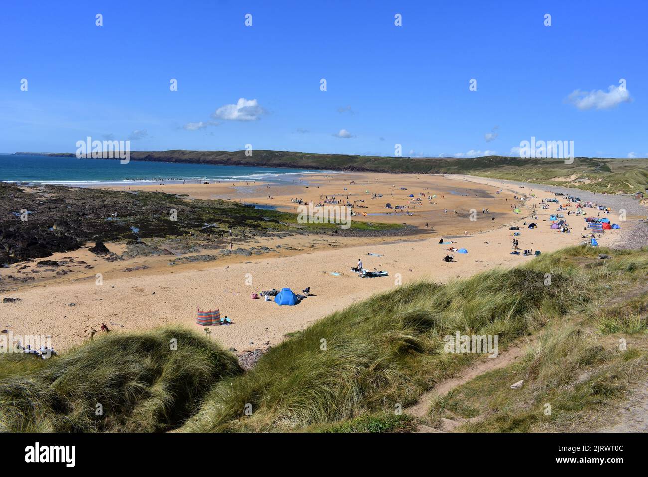 Freshwater West Beach, Pembrokeshire, Galles Foto Stock