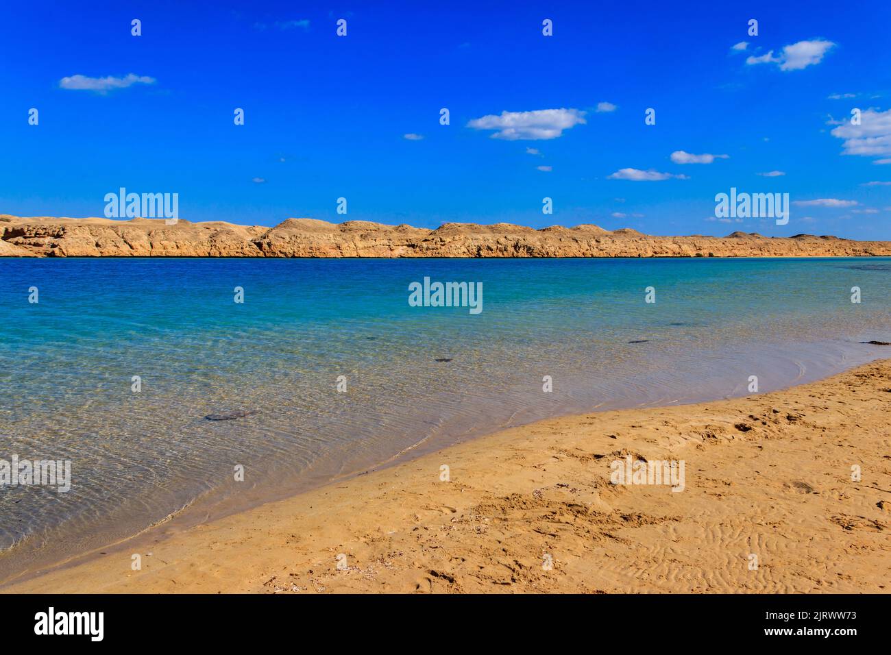 Bellissimo lago nel parco nazionale di Ras Mohammed, penisola del Sinai in Egitto Foto Stock