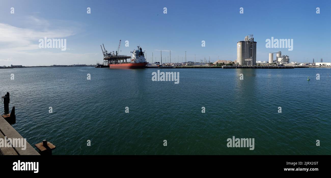 Vista di Port Canaveral, Florida Foto Stock